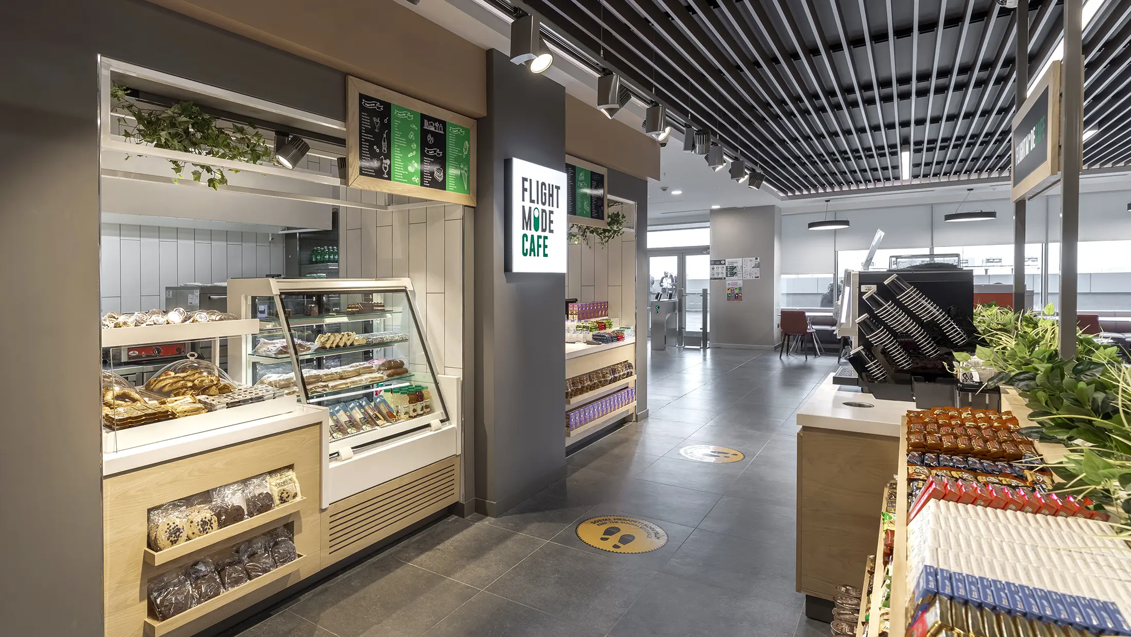 Flight Mode Cafe flight mode cafe iç mekan tasarımı istanbul havalimanı kurumsal uygulama